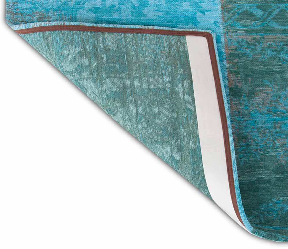 teppich Louis De Poortere LX8015 Vintage Azur corner
