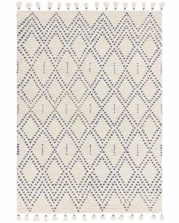 Asiatic Nepal blue cream diamond rug