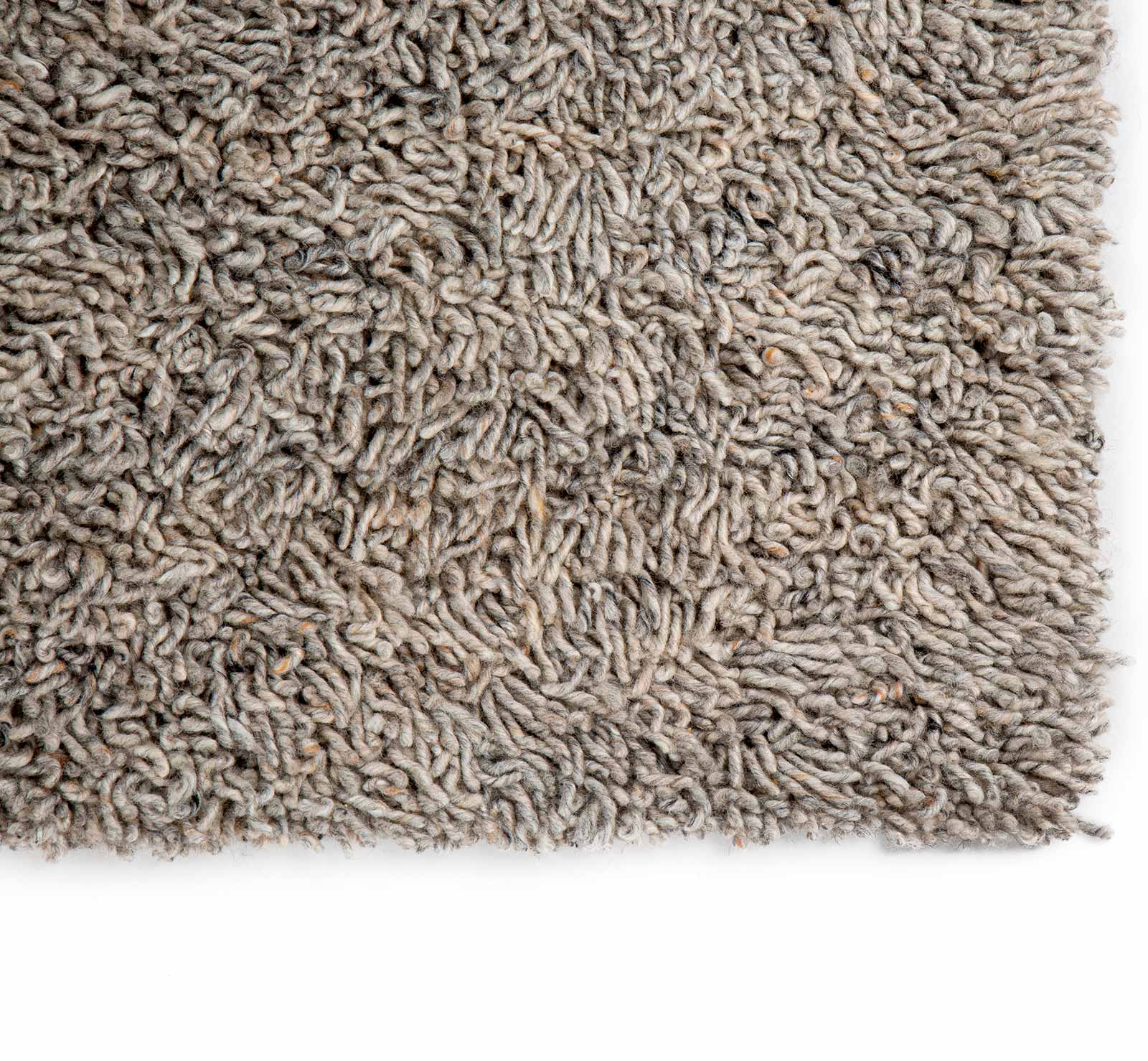 Brinker Carpets Teppich Berbero Lungo Grey top corner
