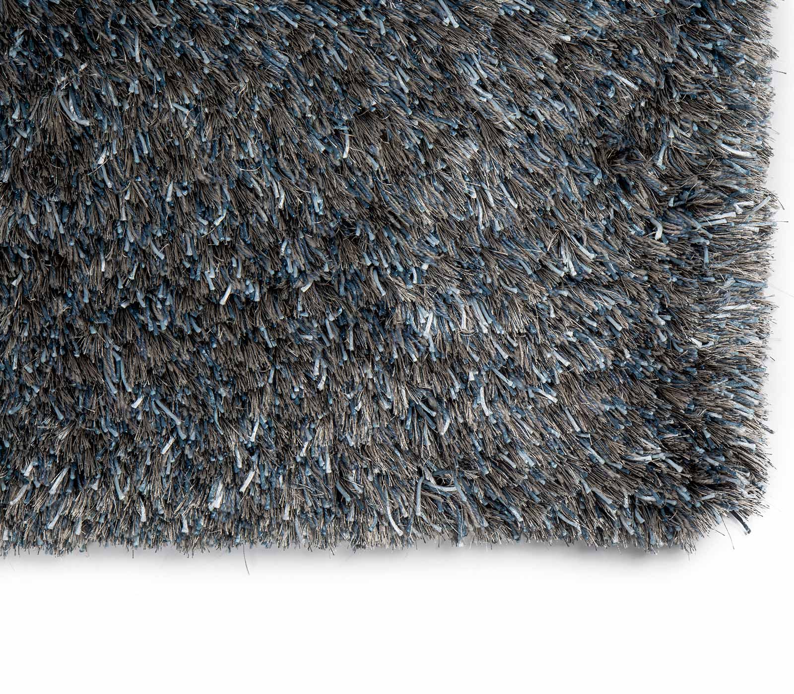 Brinker Carpets Teppich New Paulo Grey Blue top corner