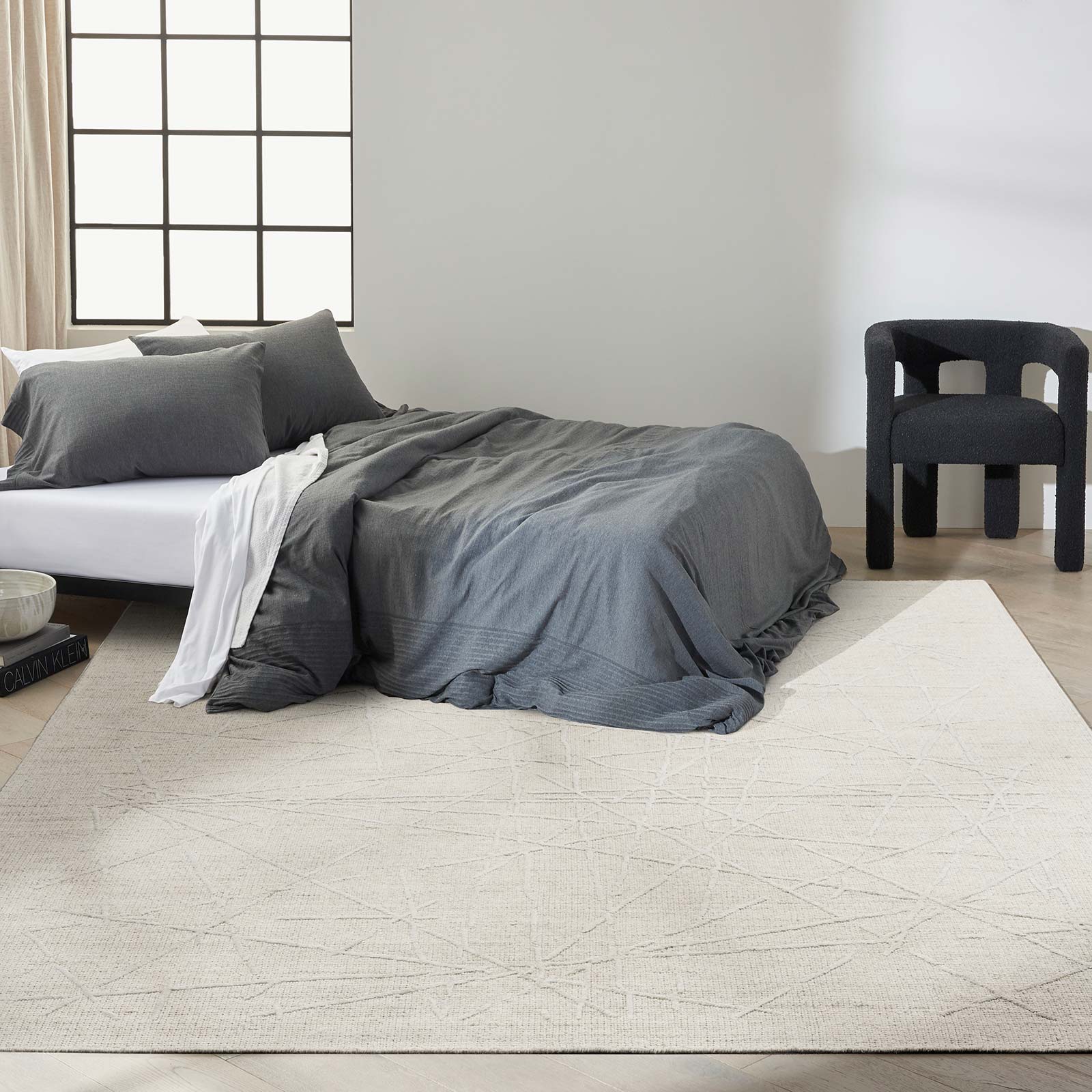 Calvin Klein Teppich Wander CK044 WND01 IVGRY IVORY GREY 10x14 099446957078 interior 3