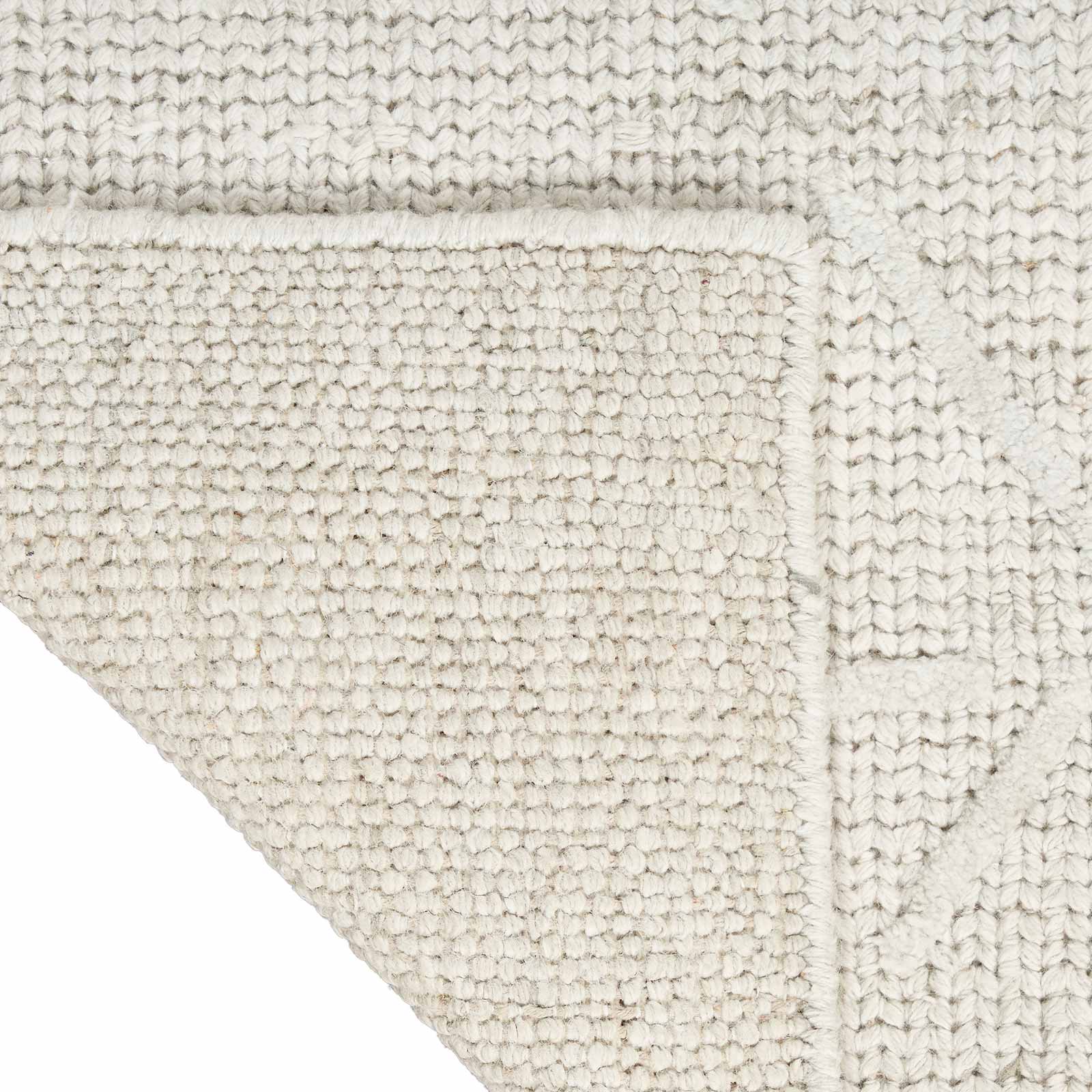 Calvin Klein Teppich Wander CK044 WND01 IVGRY IVORY GREY 5x7 099446957047 corner back