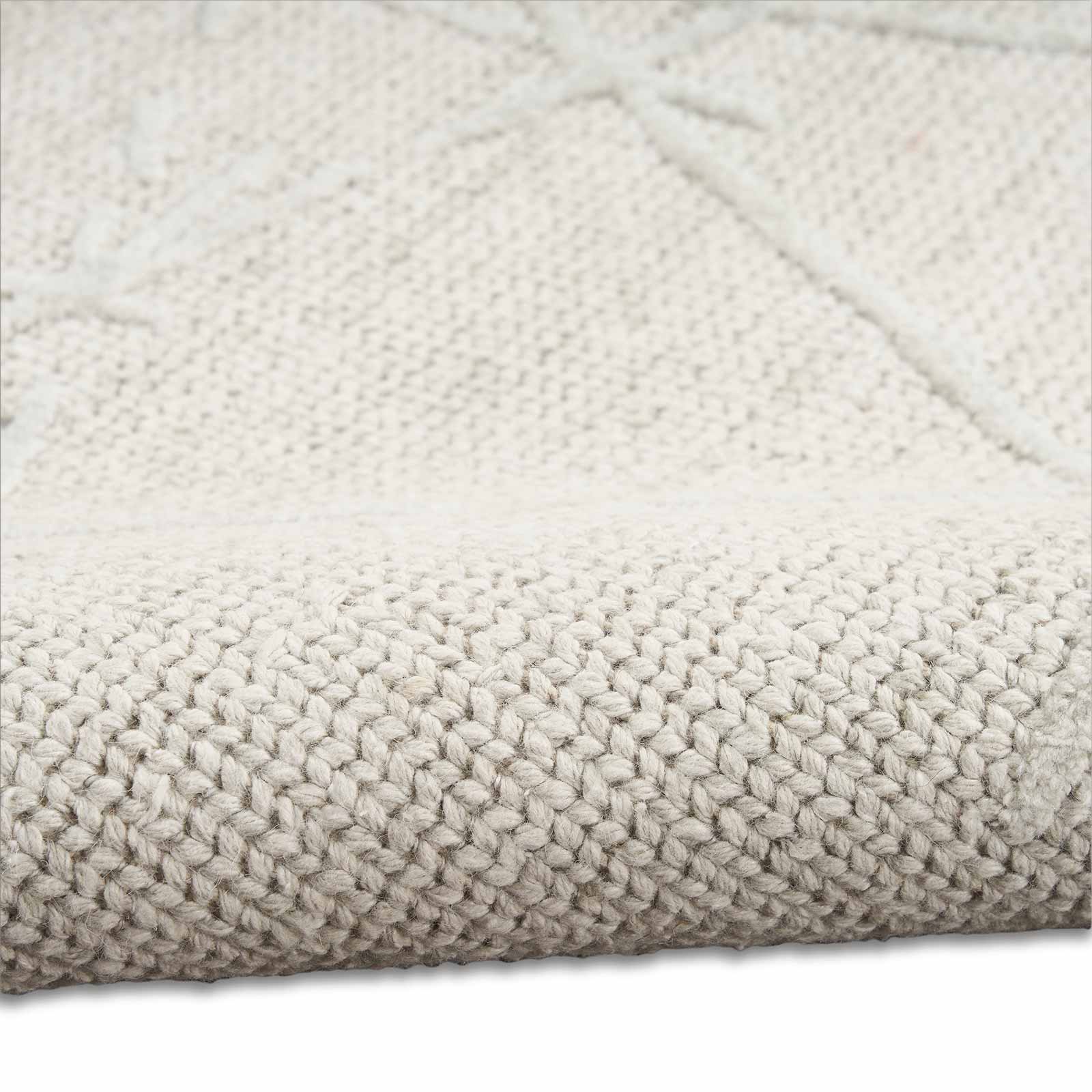 Calvin Klein Teppich Wander CK044 WND01 IVGRY IVORY GREY 5x7 099446957047 texture 1