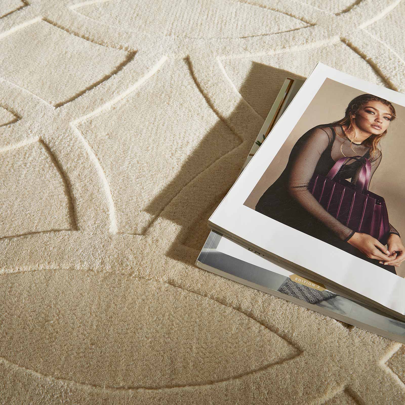 Concept Looms Teppich Priory PR 101 CIRCLES IVORY interior 3