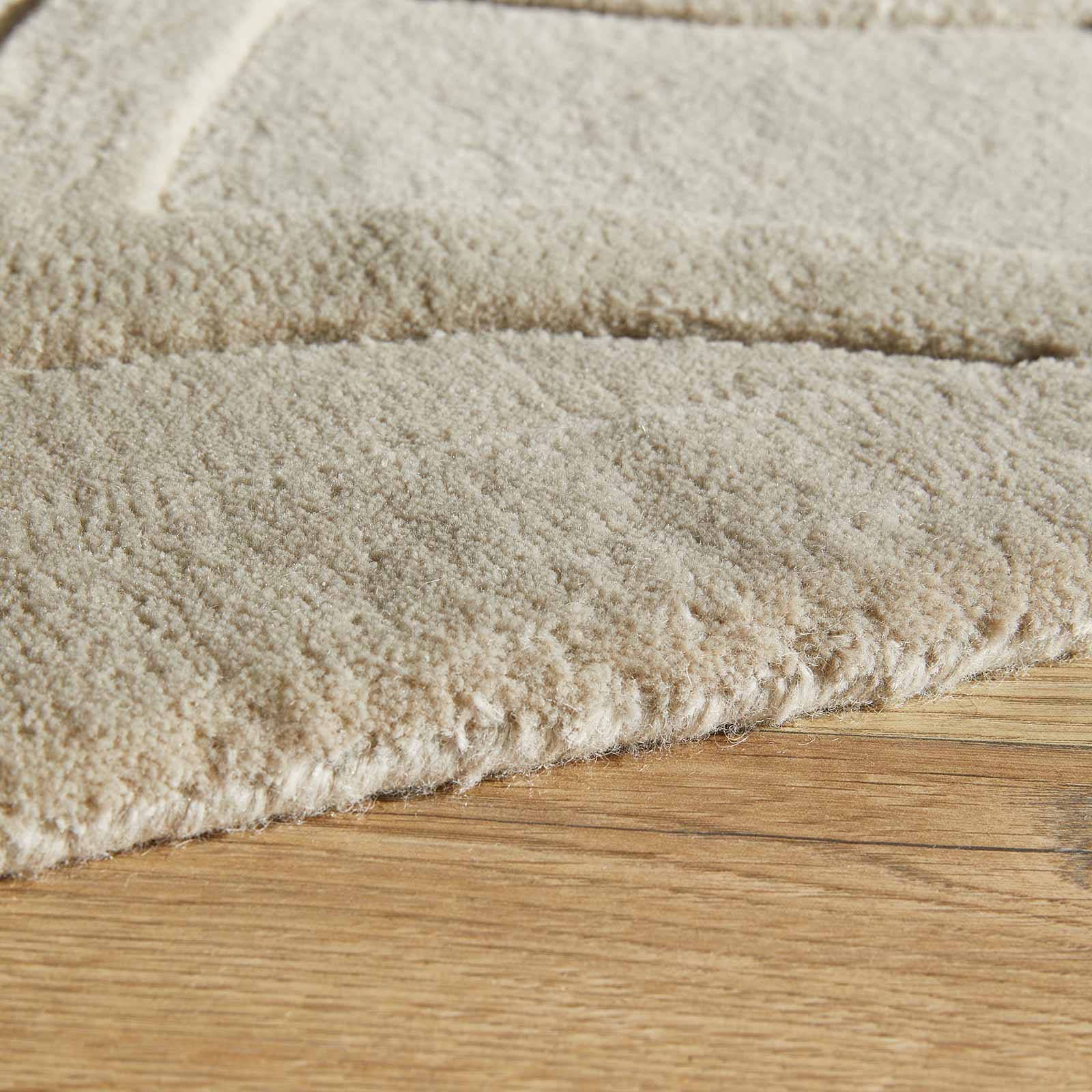 Concept Looms Teppich Priory PR 101 CIRCLES TAUPE border