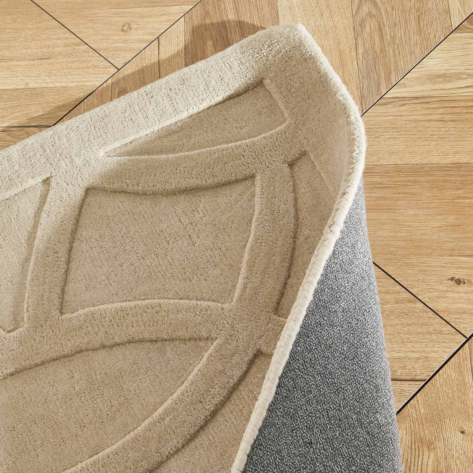 Concept Looms Teppich Priory PR 101 CIRCLES TAUPE corner