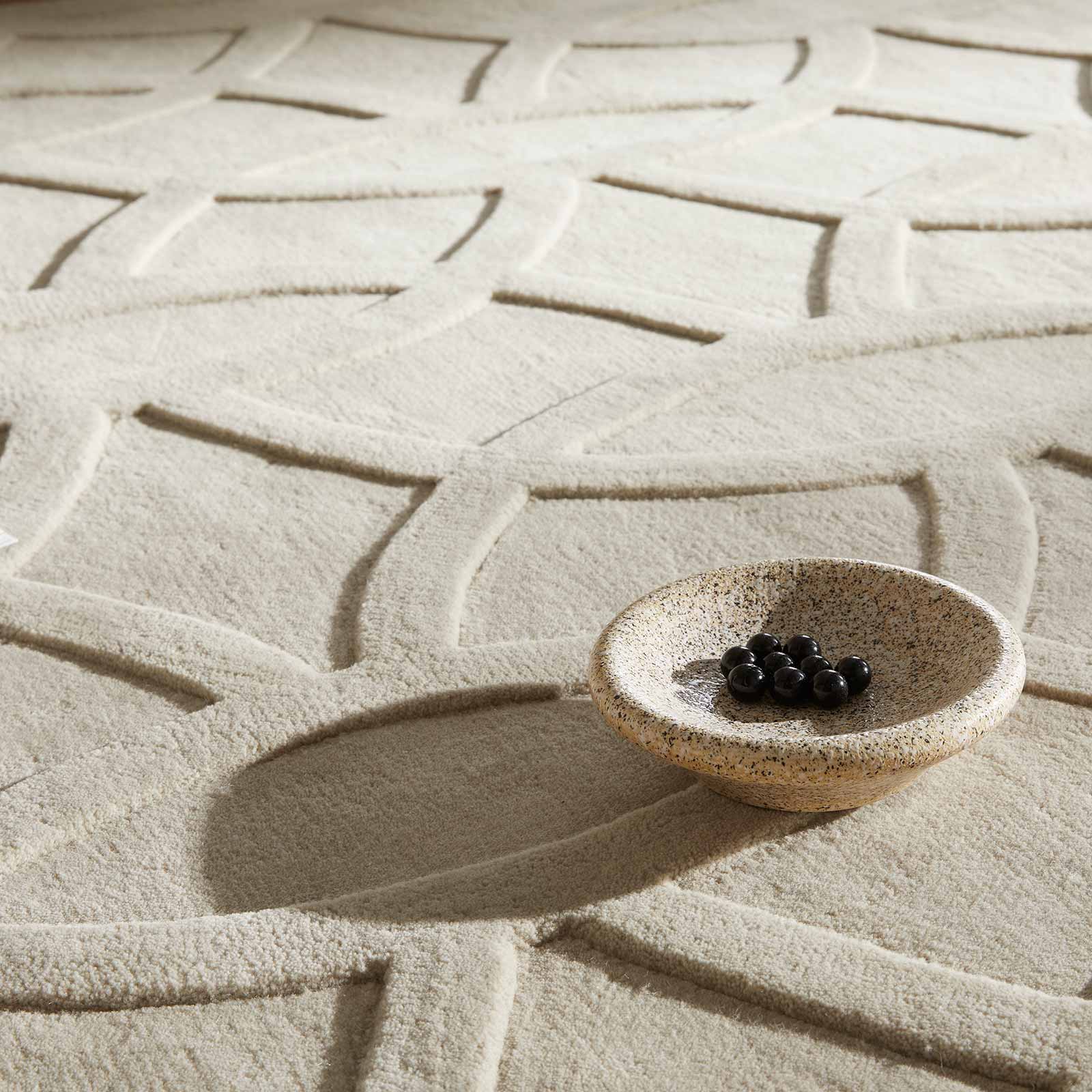 Concept Looms Teppich Priory PR 101 CIRCLES TAUPE interior 1