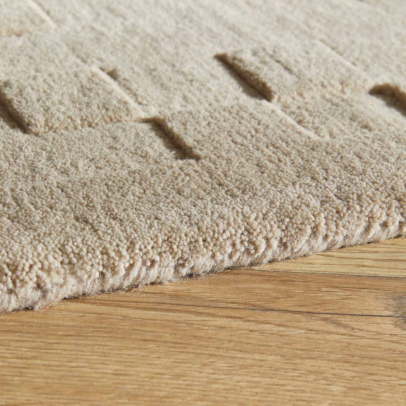 Concept Looms Teppich Priory PR 102 SQUARES TAUPE border