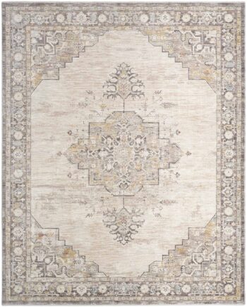 Nourison Teppich Antique Fusion ANF01 IVCHA IVORY CHARCOAL 9x12 841491157732