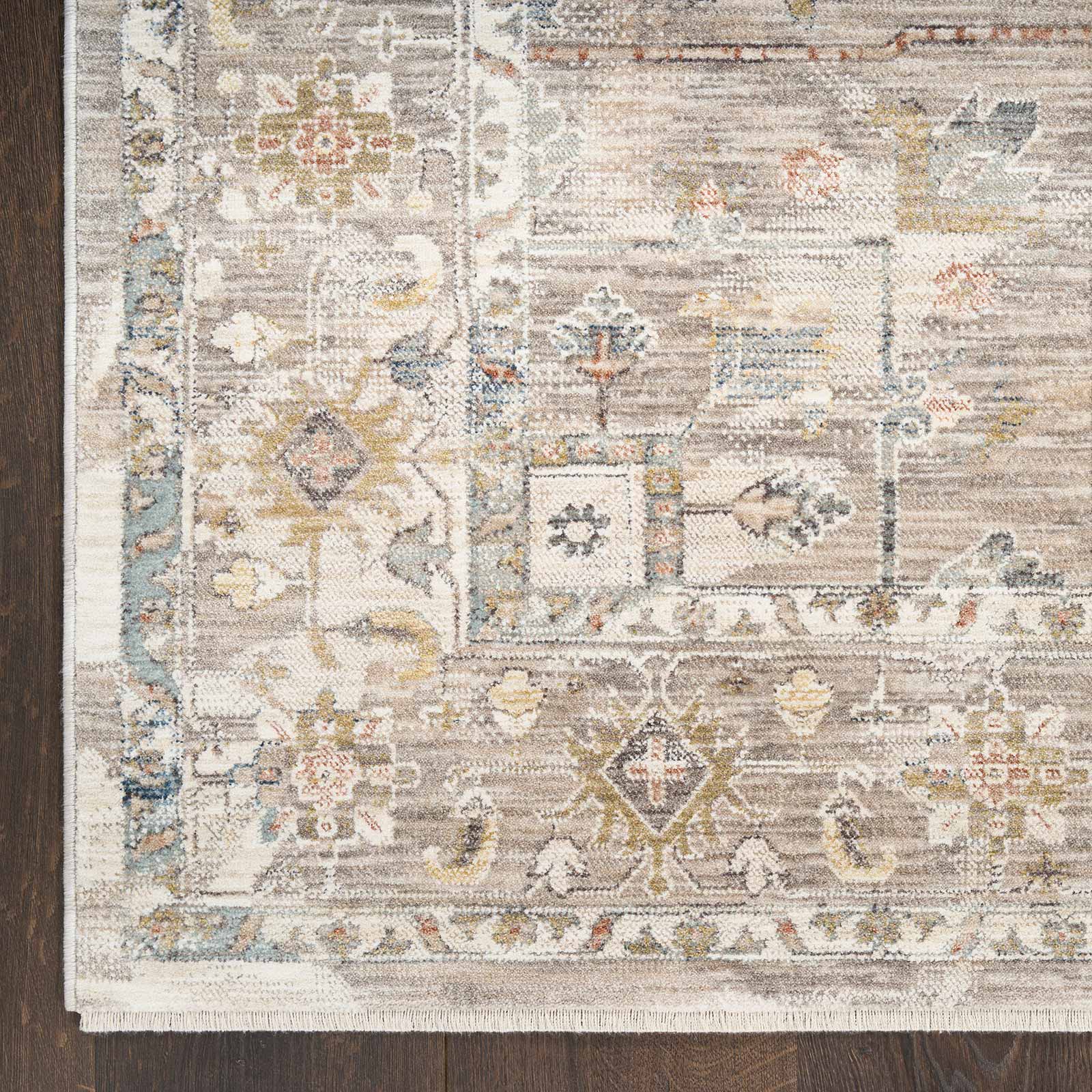 Nourison Teppich Antique Fusion ANF02 IVMTC IVORY MULTICOLOR 5x8 841491157756 corner
