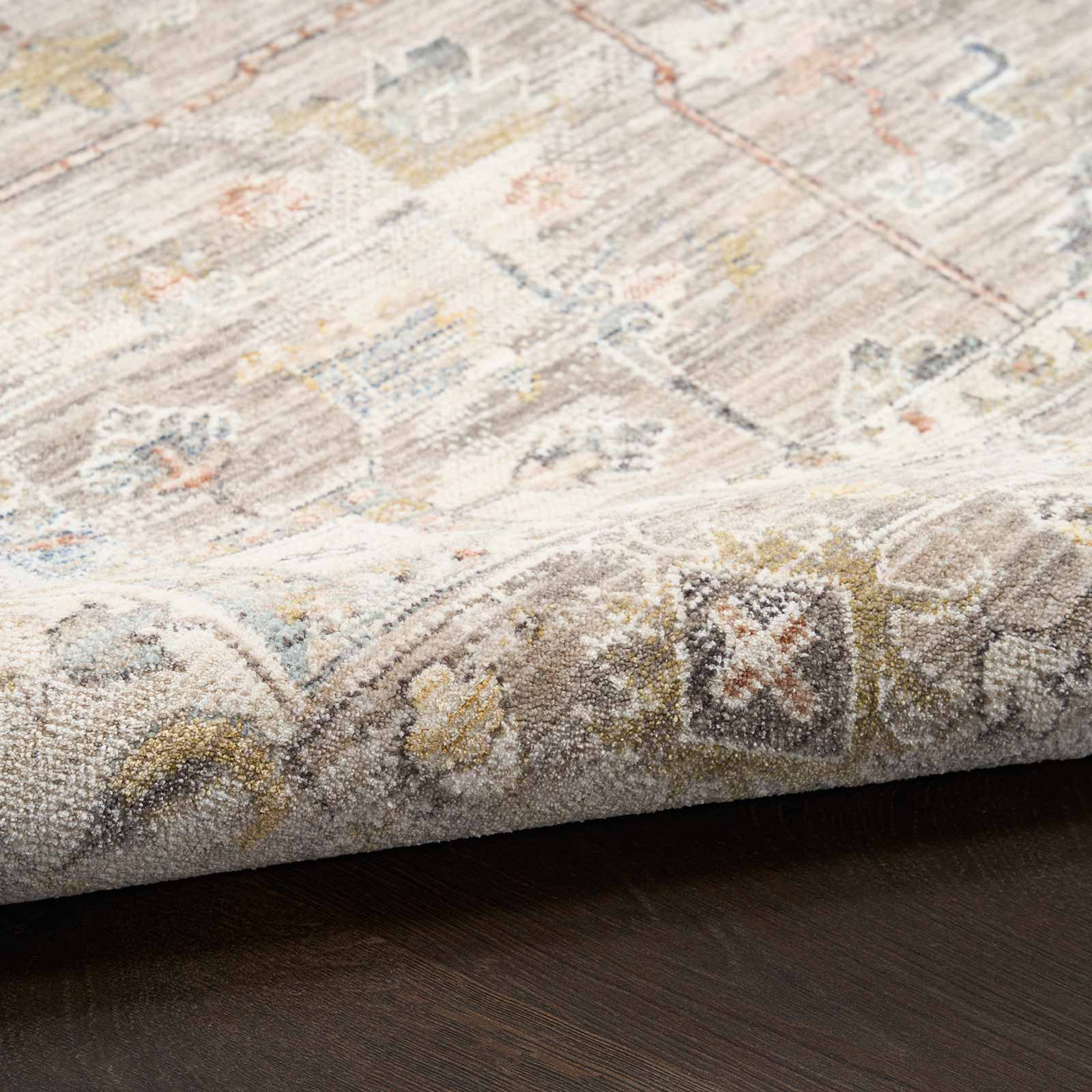 Nourison Teppich Antique Fusion ANF02 IVMTC IVORY MULTICOLOR 5x8 841491157756 texture 1