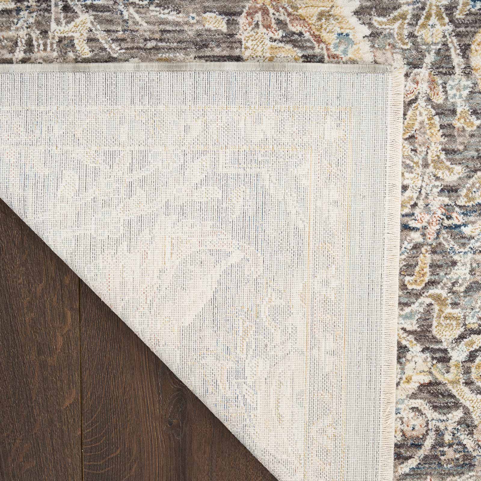 Nourison Teppich Antique Fusion ANF03 CHAMT CHARCOAL MULTICOLOR 5x8 841491157831 corner B
