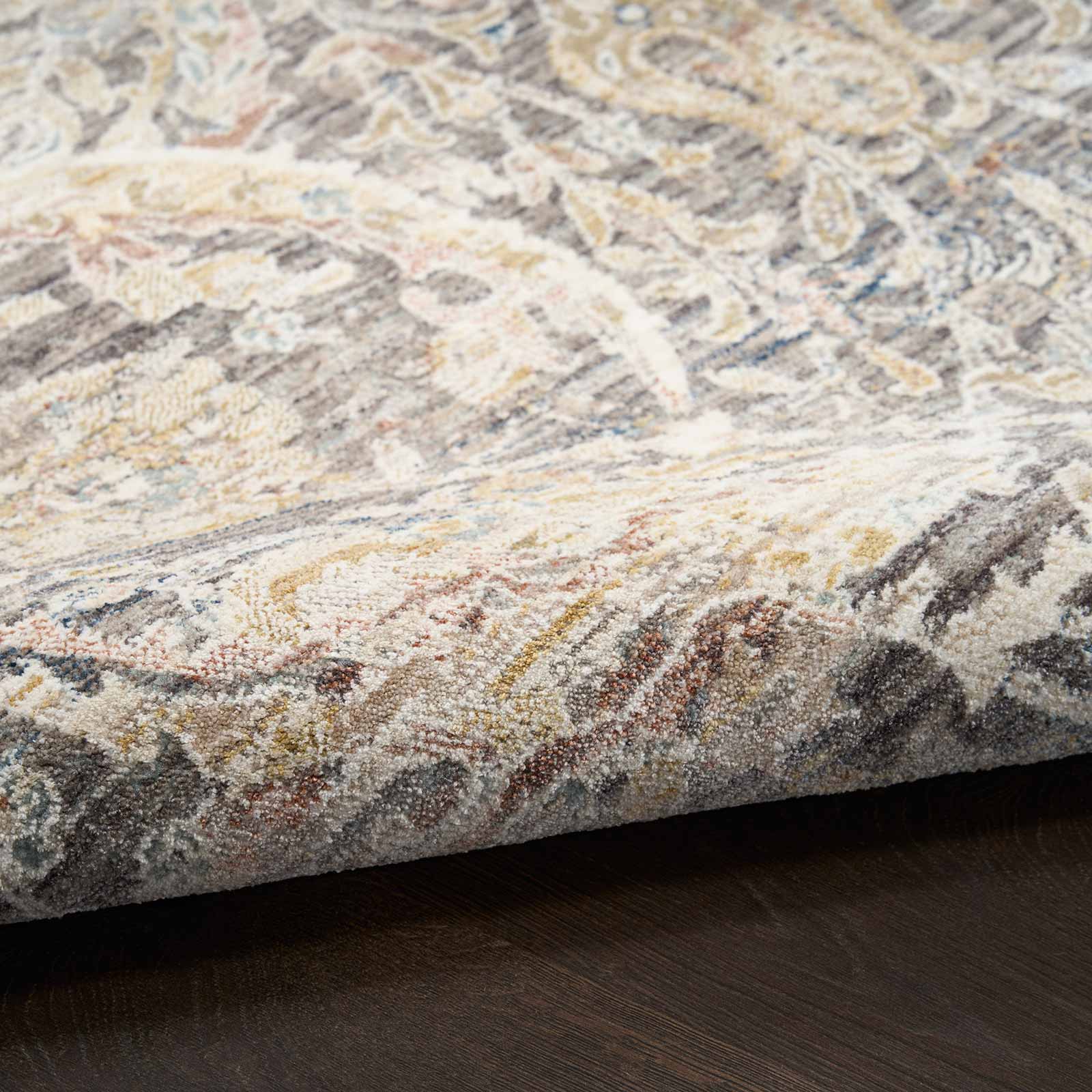Nourison Teppich Antique Fusion ANF03 CHAMT CHARCOAL MULTICOLOR 5x8 841491157831 texture 1