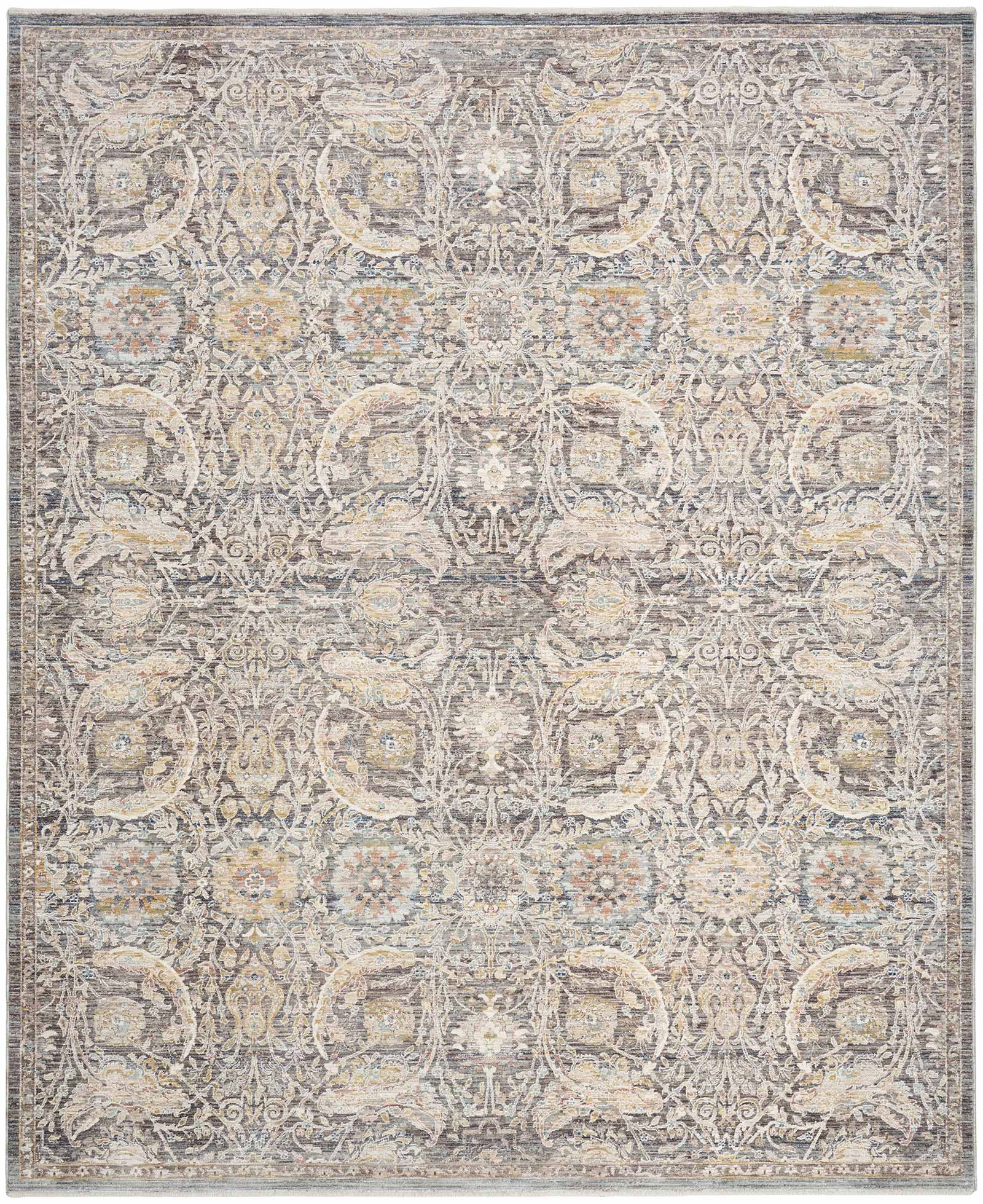 Nourison Teppich Antique Fusion ANF03 CHAMT CHARCOAL MULTICOLOR 5x8 841491157831