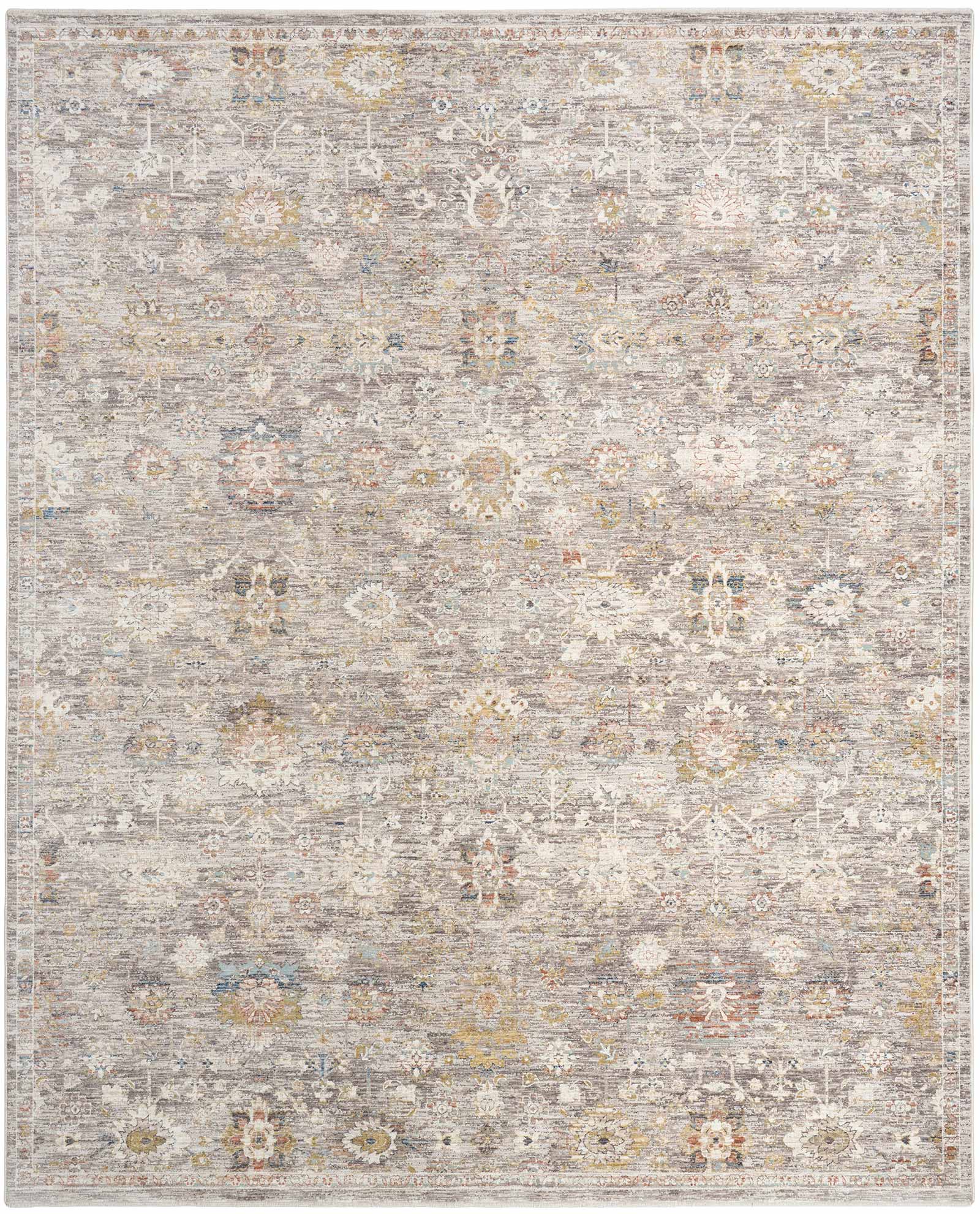 Nourison Teppich Antique Fusion ANF05 GREY 5x8 841491157954